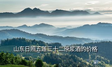 山東日照五蓮三十二原漿酒的價格