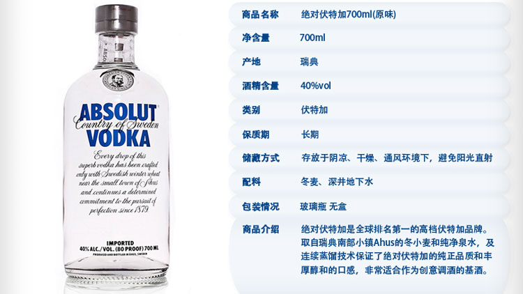 絕對伏特加多少度，喝多了怎么辦